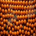 Vibrant Fresh Oranges with Green Leaves - Healthy Food Background