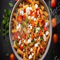 Delicious Pasta Salad with Cherry Tomatoes and Fresh Herbs