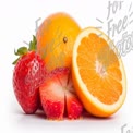 Fresh and Juicy Citrus and Berries: Vibrant Orange and Strawberries for Healthy Eating