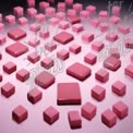 Abstract Pink Geometric Shapes and Textures for Modern Design