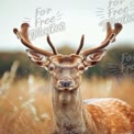 Majestic Deer Portrait in Natural Habitat - Wildlife Photography