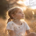 Dreamy Childhood Moments: Girl in Sunlit Field