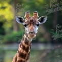 Majestic Giraffe Portrait in Natural Habitat - Wildlife Photography