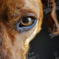 Close-Up of a Dog's Eye: Captivating Pet Portrait with Emotional Depth