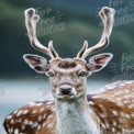 Majestic Fallow Deer Portrait in Natural Habitat