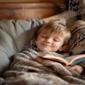 Cozy Child Reading in Bed: Comfort, Imagination, and Joy