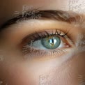 Close-Up of Captivating Human Eye with Detailed Iris and Reflection