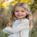 Joyful Child Portrait in Nature with Autumn Colors