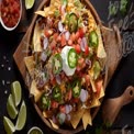 Delicious Loaded Nachos with Fresh Toppings and Dips - Perfect for Parties and Gatherings