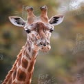 Majestic Giraffe Portrait in Natural Habitat