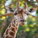 Majestic Giraffe Portrait in Natural Habitat - Wildlife Photography