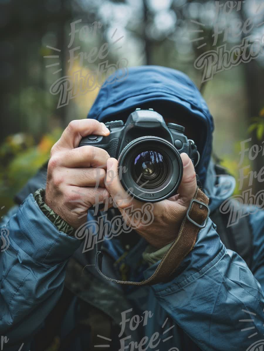 Adventurous Photographer Capturing Nature in the Wilderness