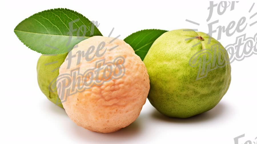 Fresh Organic Citrus Fruits with Leaves: Healthy Eating and Natural Ingredients