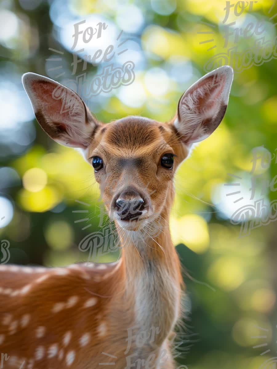 Adorable Fawn Portrait in Natural Habitat - Wildlife Photography