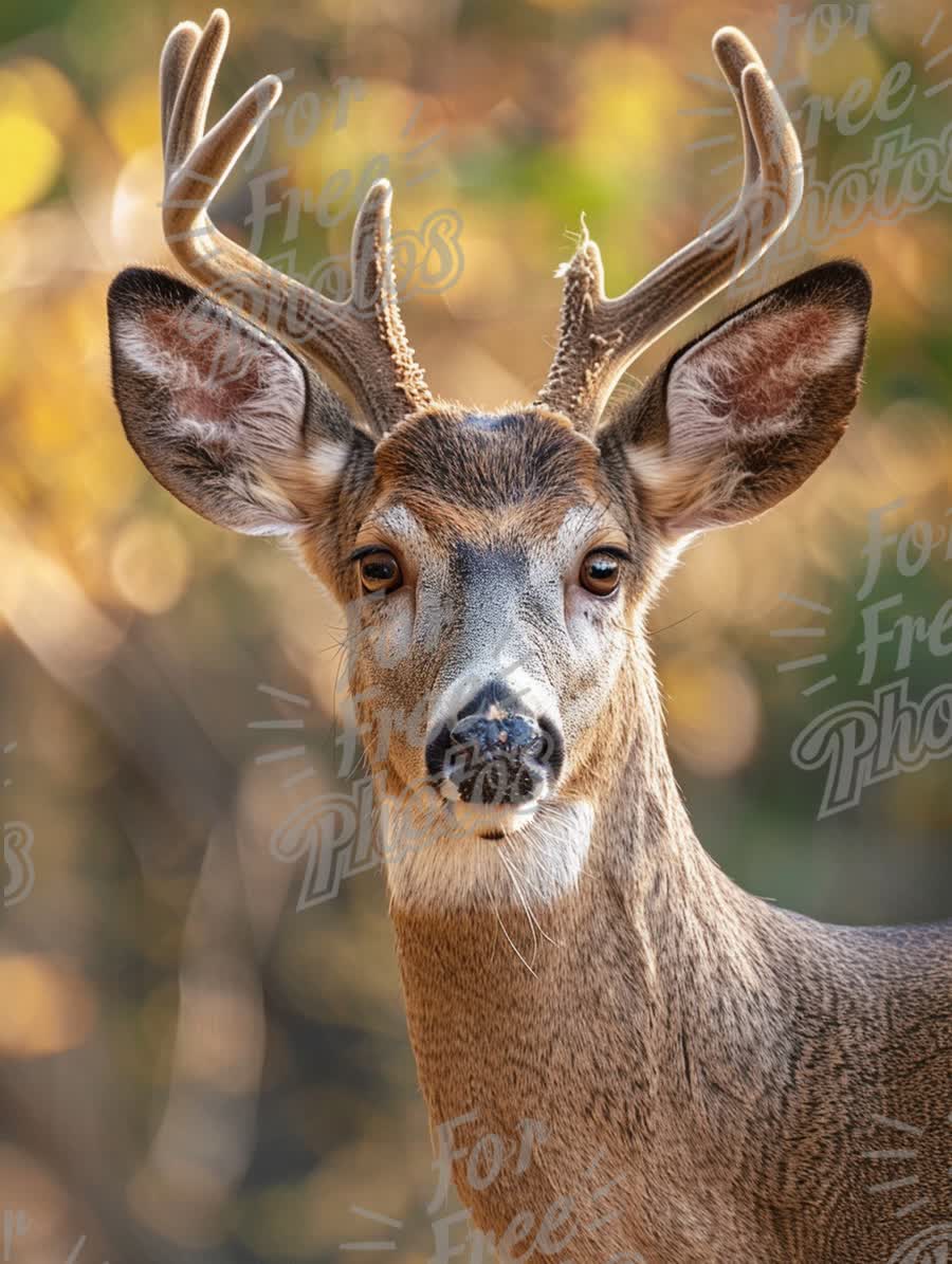 Majestic Whitetail Buck in Natural Habitat - Wildlife Photography