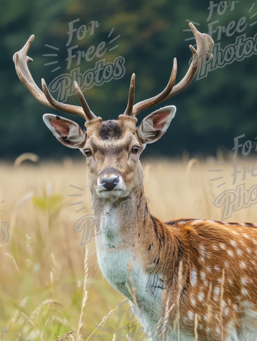 Majestic Fallow Deer in Natural Habitat: Wildlife Photography