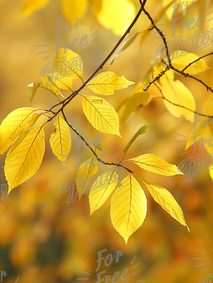 Golden Autumn Leaves: Nature's Vibrant Fall Foliage