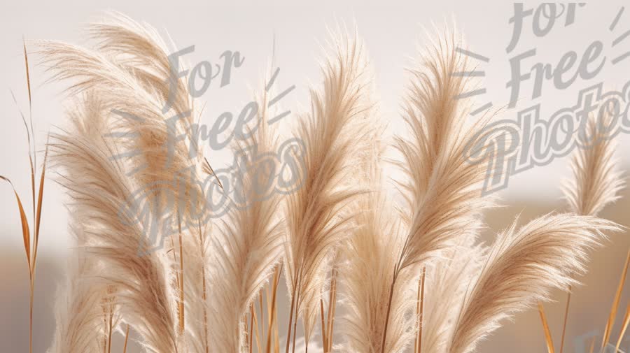 Soft Pampas Grass in Natural Light - Elegant Home Decor and Nature Aesthetic