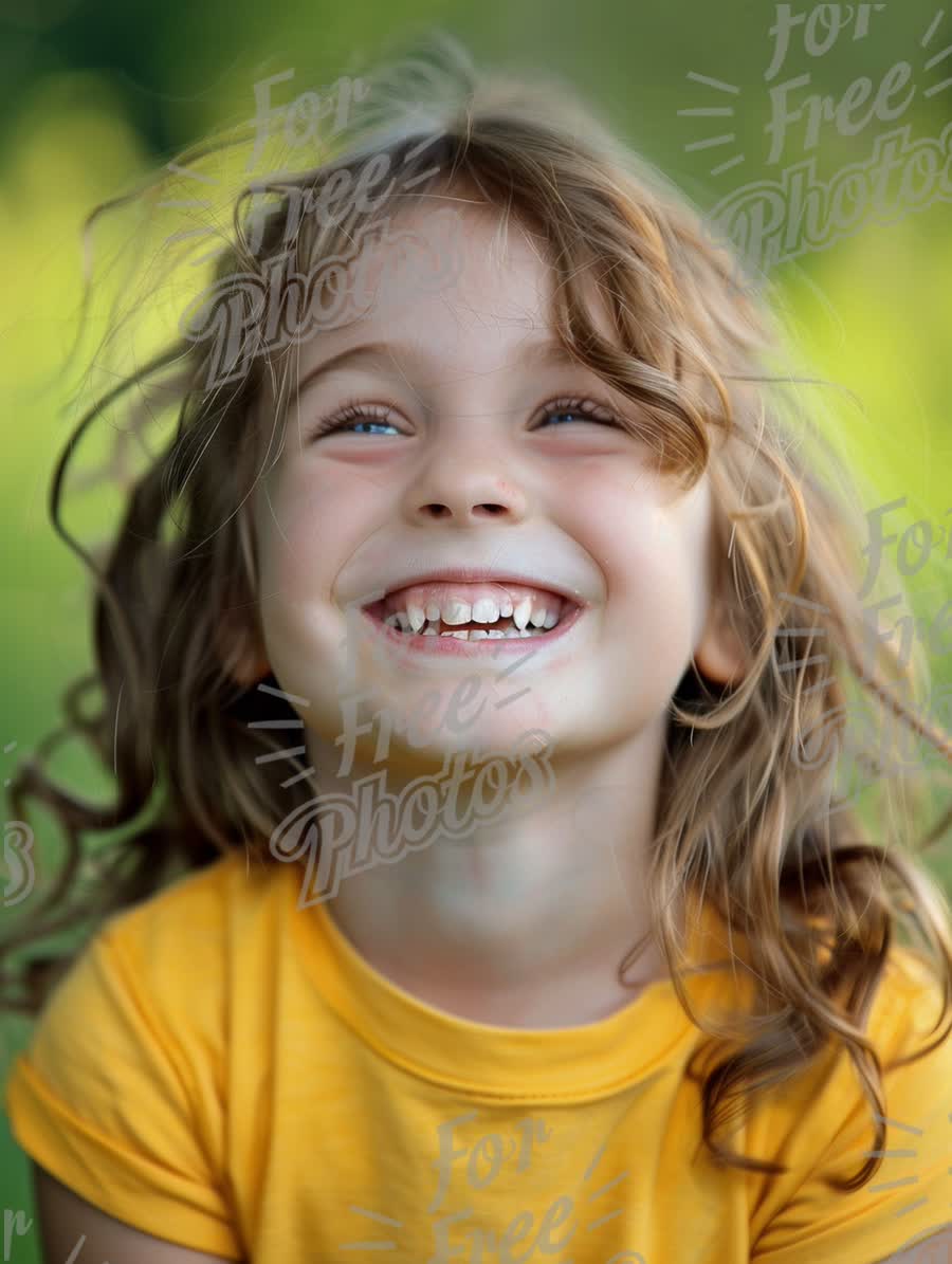 Joyful Child Laughing in Nature - Happy Childhood Moments