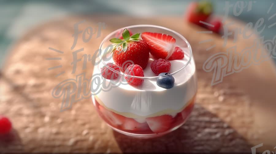 Delicious Berry Parfait with Fresh Strawberries and Raspberries