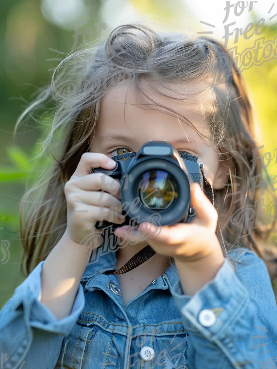 Child Photographer Capturing Nature: Playful Creativity and Exploration