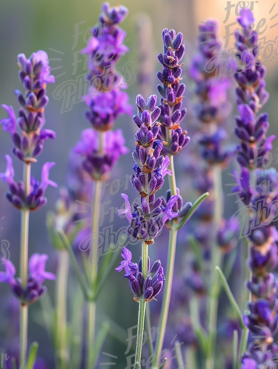 Vibrant Lavender Fields in Bloom: Nature's Serenity and Aromatherapy