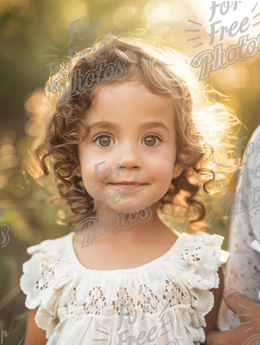 Charming Child Portrait in Nature: Innocence and Joy in Soft Light