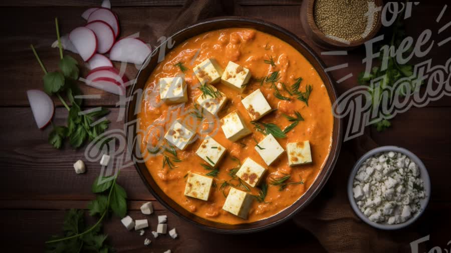 Delicious Paneer Tikka Masala with Fresh Herbs and Spices - Indian Cuisine