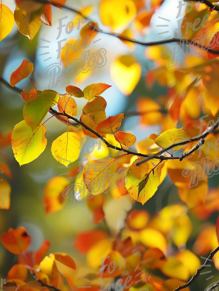 Vibrant Autumn Leaves: Nature's Colorful Palette in Fall