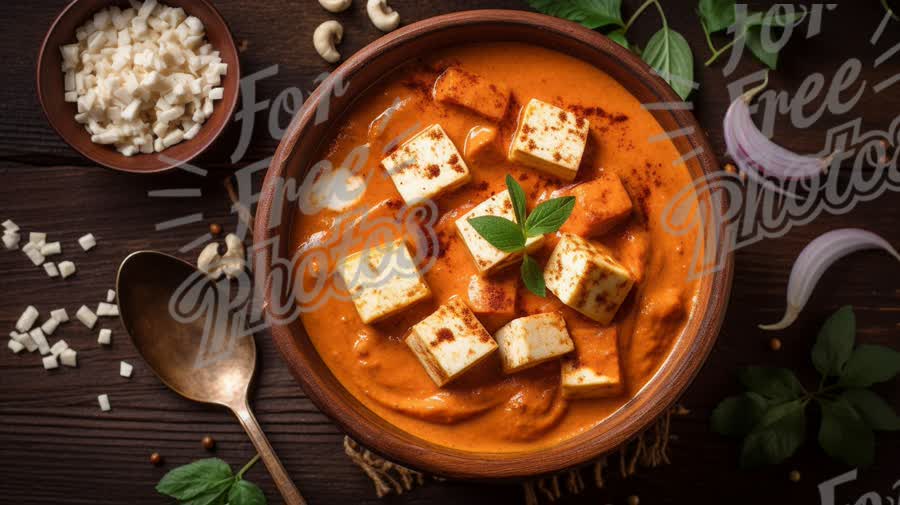 Delicious Paneer Butter Masala with Fresh Herbs and Spices