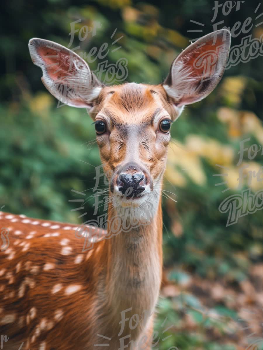 Close-Up of a Majestic Fawn in Natural Habitat