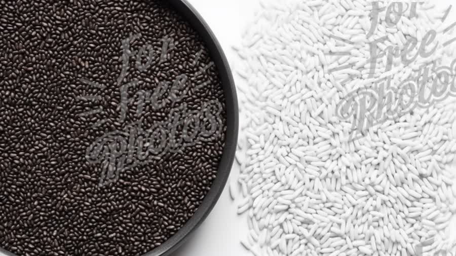 Contrasting Grains: Black and White Seeds for Culinary Inspiration