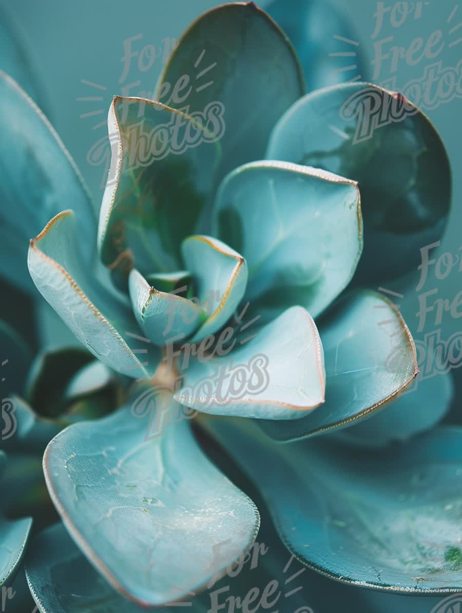 Vibrant Succulent Close-Up: Modern Botanical Aesthetic for Home Decor and Wellness