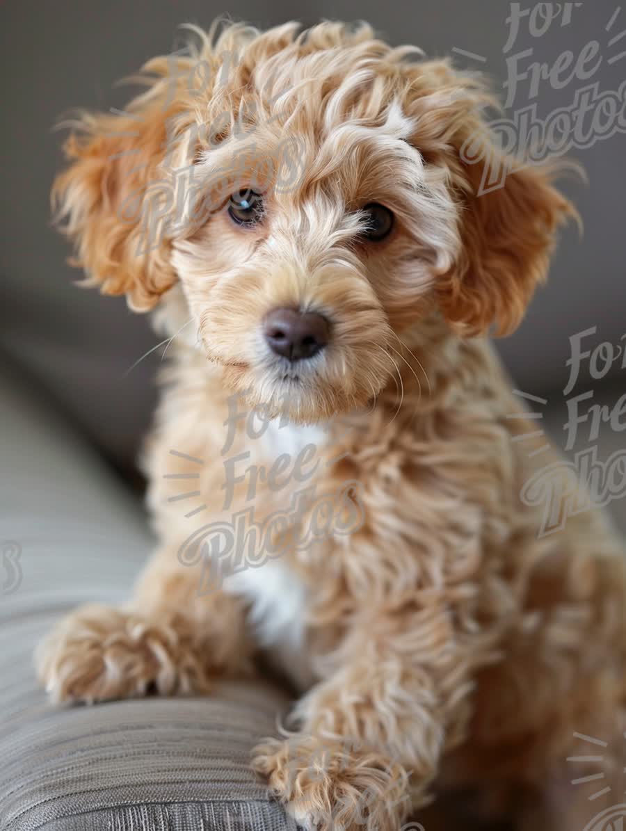 Adorable Fluffy Puppy Portrait - Cute Dog Close-Up for Pet Lovers