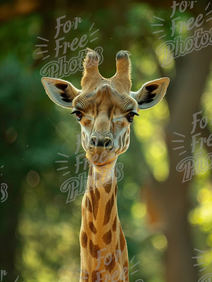 Majestic Giraffe Portrait in Natural Habitat - Wildlife Photography