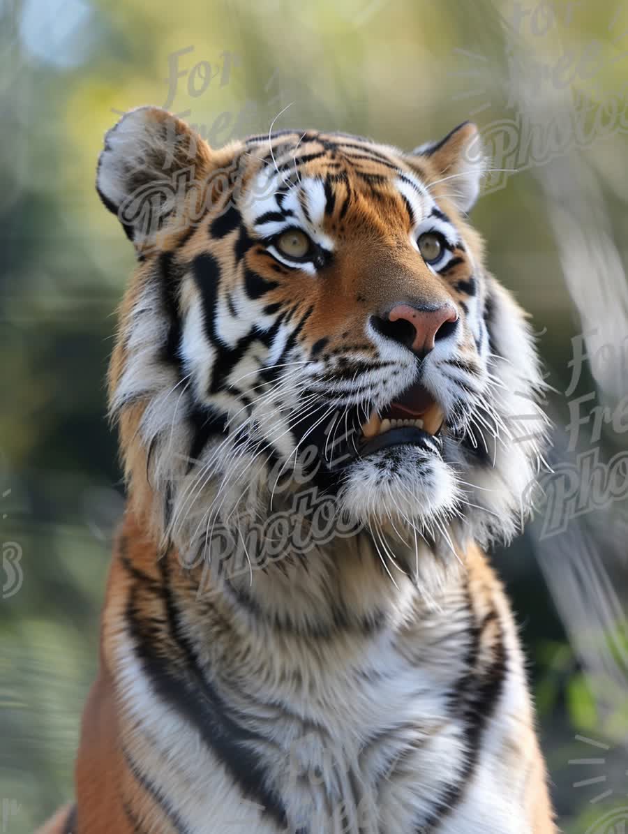 Majestic Tiger Portrait in Natural Habitat - Wildlife Photography