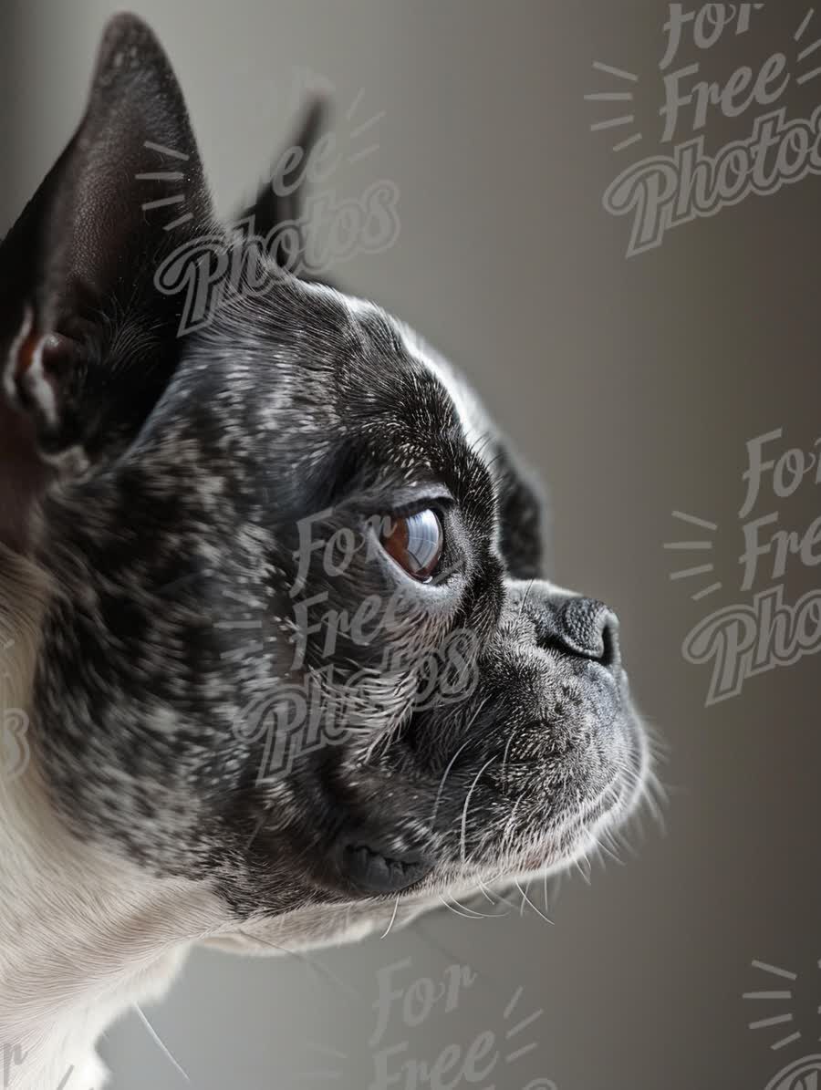 Close-Up Profile of a French Bulldog with Expressive Eyes