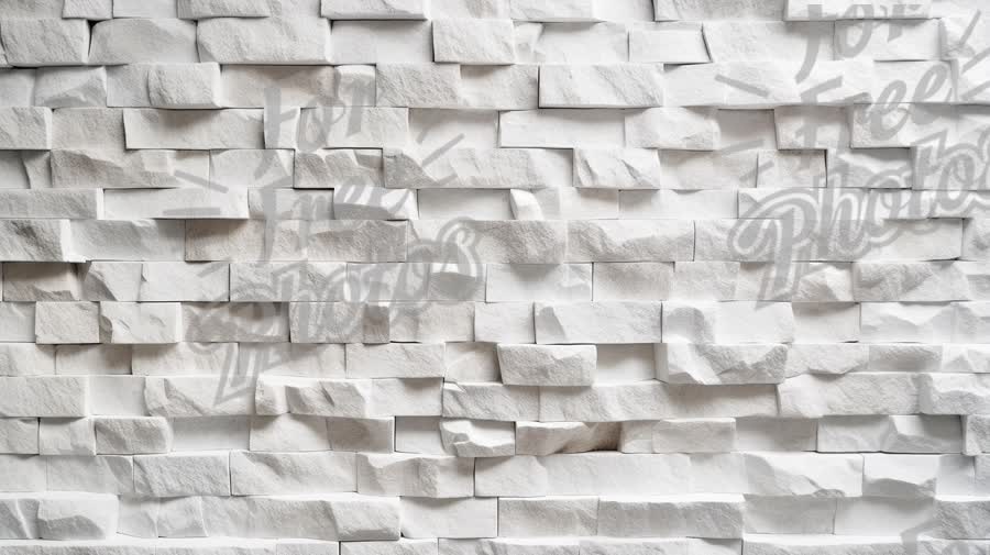 Textured White Stone Wall Background for Modern Interiors