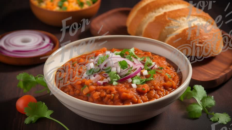 Delicious Lentil Curry with Fresh Herbs and Bread - Comfort Food Inspiration