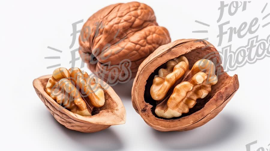 Fresh Walnuts in Shells - Healthy Snack and Nutritious Food Concept