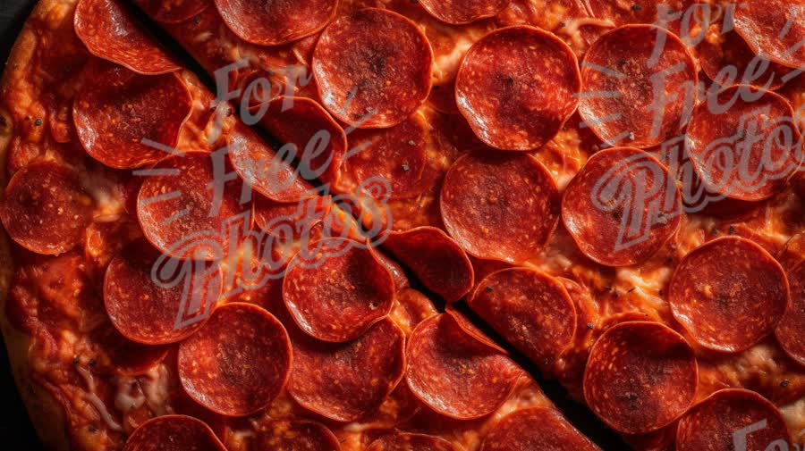 Delicious Pepperoni Pizza Close-Up - Perfect for Food Advertising and Culinary Articles