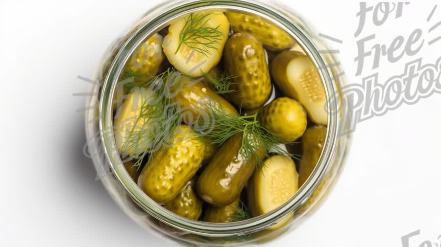 Fresh Dill Pickles in Jar - Gourmet Food, Healthy Snacks, and Preserved Vegetables