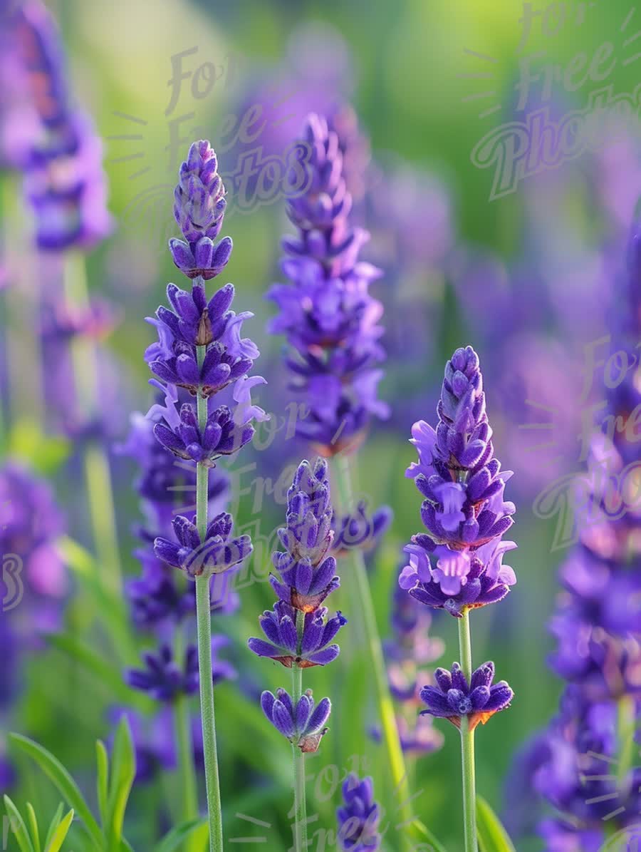 Vibrant Lavender Fields in Bloom - Nature's Serenity and Beauty