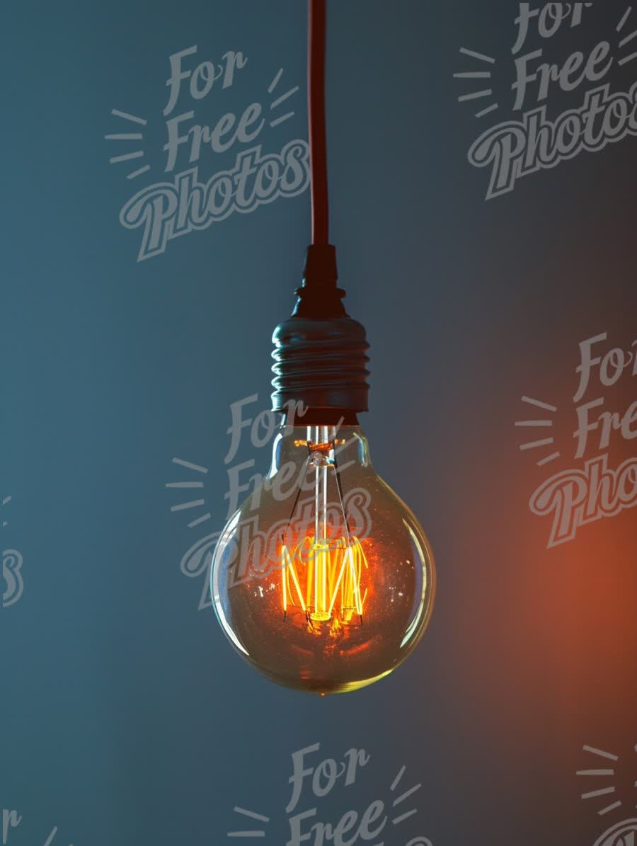 Vintage Edison Bulb with Warm Glow - Retro Lighting Concept