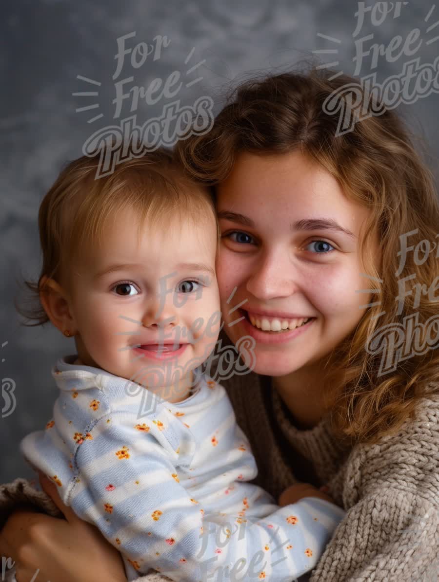 Joyful Mother and Baby Embrace: Heartwarming Family Bonding Moment