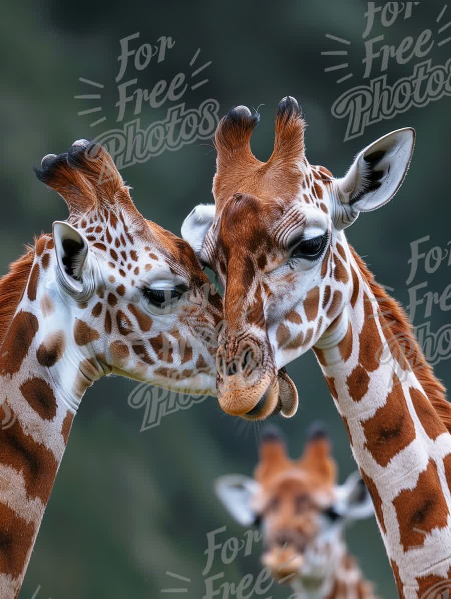 Intimate Giraffe Connection: Love and Affection in the Wild