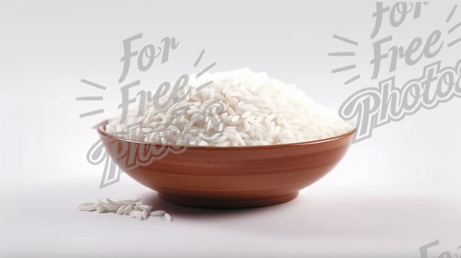 Fresh White Rice in a Bowl - Healthy Grains for Cooking and Nutrition