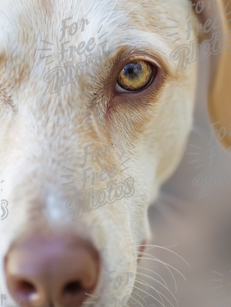 Close-Up of a Dog's Eye: Captivating Pet Portrait for Animal Lovers