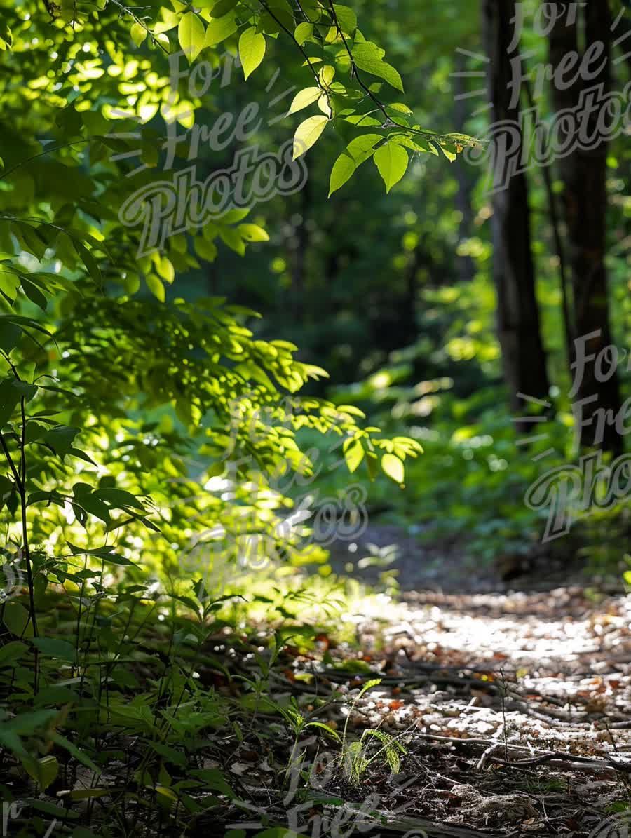 Serene Forest Pathway: Nature's Tranquil Escape