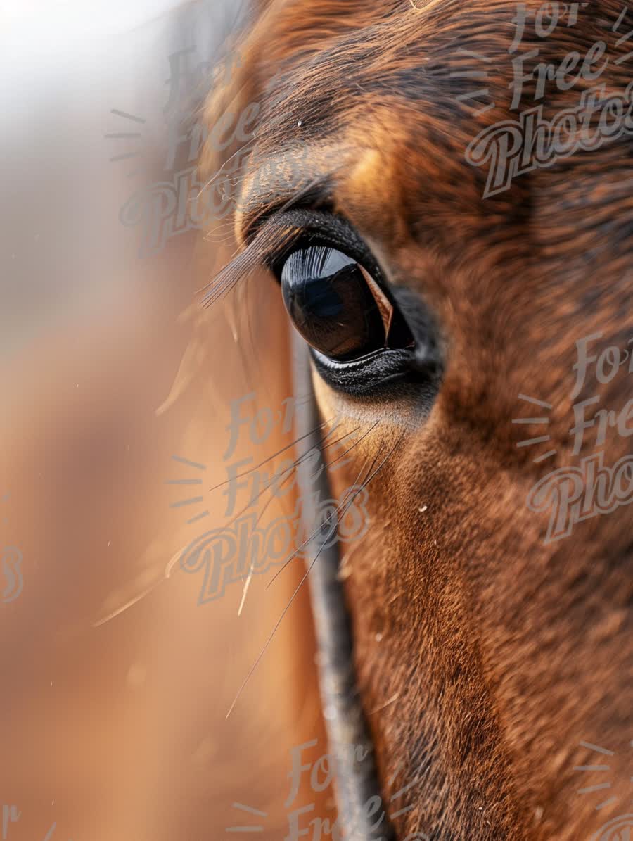 Close-Up of a Horse's Eye: Captivating Equine Beauty and Emotion